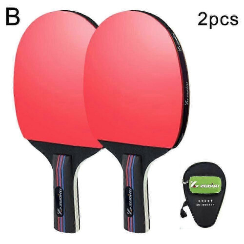 (2pcs) Professional High Elastic Table Tennis Racket for Beginners