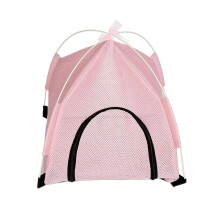 (Pink, L) Indoor Cat Teepee Shelter Bed for Kittens Small Dogs Summer Gift Blue S
