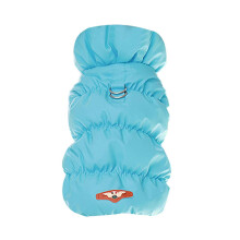 (Sky Blue, S) Prinzessin Hunde-Schneeanzug, dick, winddicht, Winter, einfach anzuziehen, Geschenk für große Hunde, Größe 2 XS
