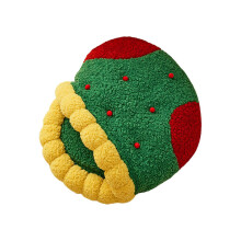 (S) Christmas Sock Shape Dog Cat Cave Bed Furry Nest S