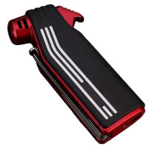 (Rubber Black) Encendedor de pipa portátil 4 en 1 para interiores y exteriores. Regalo ideal para hombres.