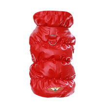 (Red, XL) Prinzessin Hunde-Schneeanzug, dick, winddicht, Winter, einfach anzuziehen, Geschenk für große Hunde, Größe 2 XS