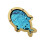 (Blue) Shimmering Sequins Fish Busy Board Accessory Fine Motor Skill Sensory Development Blue 1