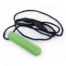 (Green) Elegante collana sensoriale da masticare, sicura e atossica, per bambini e adulti, ideale per alleviare ansia e stress.