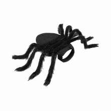 (Black, XXL) Spinnenkostüm für kleine Hunde – Halloween-Haustier-Outfit mit Brust- und Rückendesign – Feiertagsaccessoire FLY6581
