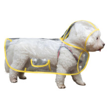 (Yellow, S) Twist Unpaid Clear Waterproof Dog Raincoat with Quick-Release Buckles White S