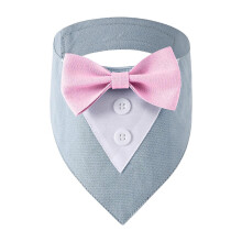 (Pink, M) Verstellbares Halsband mit Fliege für kleine Hunde und Katzen, ideal für Geburtstagsfeiern und Festivals, Schwarz, Größe S