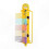 (Yellow) Adjustable Vertical Jump Tester for Training & High Jump - Height Measurement Tool 1