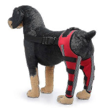 (Reflective Red, L) Stützbandage für Verletzungen und Verstauchungen der Hinterbeingelenke beim Hund mit Unterstützung für das vordere Kreuzband