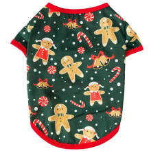 (gingerbread Man, M) Atmungsaktives T-Shirt mit Tiermotiv, bequem für Weihnachten und Valentinstag, Größe XS