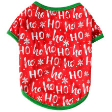 (HOHO, S) Breathable Printed Pet T-Shirt Comfortable for Christmas Valentine's Day XS