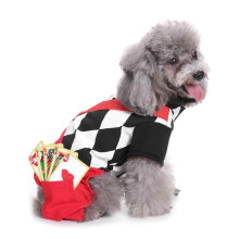 (SDZ38 magician set, XL) Hunde-Overall mit Hut, Verwandlungs-Weihnachts-Halloween-Kostüm, Pullover für kleine Hunde, Größe S