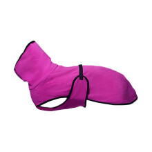 (Purple, L) Premium-Fleece-Hundemantel, Winter, Stretchbündchen, wetterfest, Größe S-L, einfarbig olivgrün (S)