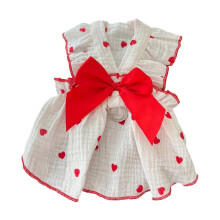 (XL) Hundekleid für mittelgroße bis große Hunde, weicher Rock zum Überziehen, Prinzessinnen-Frühlingspyjama, Foto-Requisiten, XS