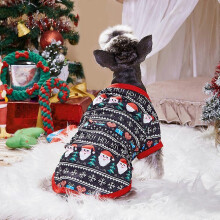 (Red box, M) Camiseta transpirable estampada para mascotas, cómoda para Navidad y San Valentín, talla XS