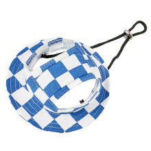 (Blue, S) Cappello da sole regolabile a quadri per cani e gatti, estivo, da pescatore, copricapo per animali domestici, nero, taglia S