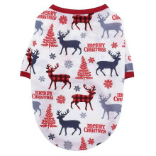 (Merry Christmas, L) Atmungsaktives T-Shirt mit Tiermotiv, bequem für Weihnachten und Valentinstag, Größe XS