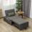 Four-In-One Single Sleeper Chair - Dark Grey 4