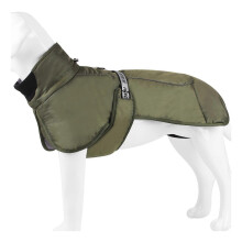 (ArmyGreen, XXXL) Small Dog Winter Thick Waterproof Jumpsuit with Traction Hook Skiing Hiking ArmyGreen XL