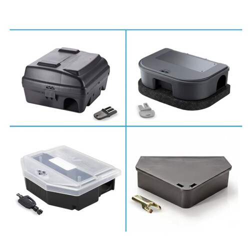 4er-Pack Rattenköderstation Schlüssel für Protecta LP, EVO für Protecta, Aegis Maus-Köderstation, Bell Labs, EZ-Clean 1