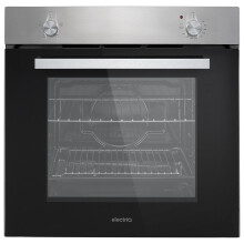 electriQ 73 L Single Built-In Oven – Plug-In, A Rated, 4-Func, SS