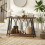 Homcom HOMCOM Console Table, Industrial Narrow Sofa Table with 2 Tiers, Metal Frame 2