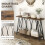 Homcom HOMCOM Console Table, Industrial Narrow Sofa Table with 2 Tiers, Metal Frame 5