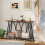 Homcom HOMCOM Console Table, Industrial Narrow Sofa Table with 2 Tiers, Metal Frame 8