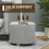 40.5L Teddy Fleece Storage Ottoman - Grey 8