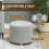 40.5L Teddy Fleece Storage Ottoman - Grey 7