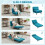 Single Linen-Feel Sleeper Chair - Dark Blue 6