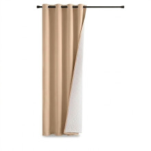 Zasłona Termiczna Izolacyjna Dwuwarstwowa 1 szt 175x132 cm Beżowa
