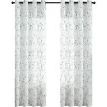 Zasłony Firanki Półprzezroczyste Dekoracyjne Haftowane 2 Panele 140x245 cm