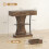 Homcom HOMCOM Console Table Hallway Table with Storage Shelves, Rustic Brown 3
