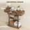 Homcom HOMCOM Console Table Hallway Table with Storage Shelves, Rustic Brown 5