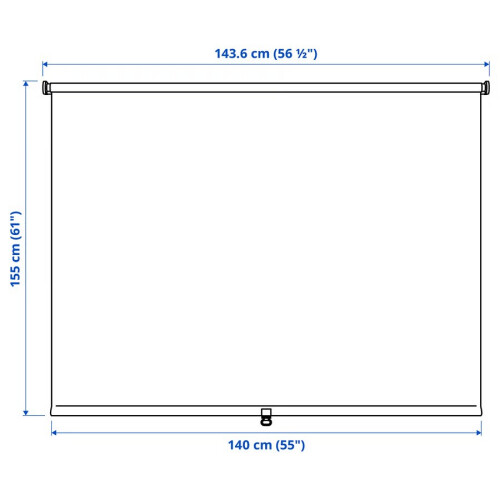 IKEA FÖNSTERBLAD Blackout Blind 140x155 cm 1