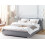 Beliani Waterbed Fabric PARIS 160 x 200 cm (EU King Size) Grey 2
