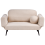 Beliani Sofa Bed 2 Seater DOROTEA Boucle Beige 4
