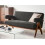 Beliani Sofa 2 Seater TAMRE Boucle Black/ Dark Brown 4