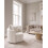 Beliani Swivel Armchair ENNORA Fabric Off-White 6