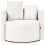 Beliani Swivel Armchair ENNORA Fabric Off-White 8