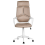Beliani Office Chair DELIGHT Faux Suede Light Brown 6