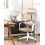 Beliani Office Chair DELIGHT Faux Suede Light Brown 4