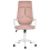 Beliani Office Chair DELIGHT Peach Pink 4