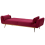 Beliani Sofa Bed 3 Seater EINA Velvet Burgundy 6