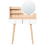 Beliani Dressing Table with Mirror CHAMBLY Light Brown 6