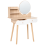 Beliani Dressing Table with Mirror CHAMBLY Light Brown 4