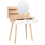 Beliani Dressing Table with Mirror CHAMBLY Light Brown 5