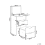 Beliani Dressing Table with Mirror and Stool BELOEIL White 3