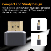 Virtual HDTV 4K Display Headless Display Adapter Unterstützt 1080P@60Hz/120Hz Maximale Auflösung 4K@60Hz